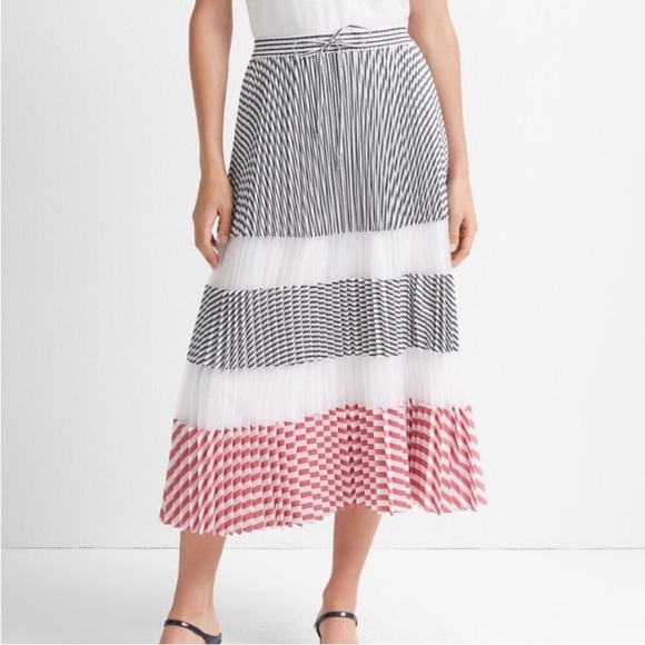 CLUB MONACO Pleated Midi Skirt size M - Picture 1 of 10